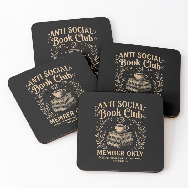 Item preview, Anti Social Book Club Introvert Book Lover Literary designed and sold by MariaEdna1.