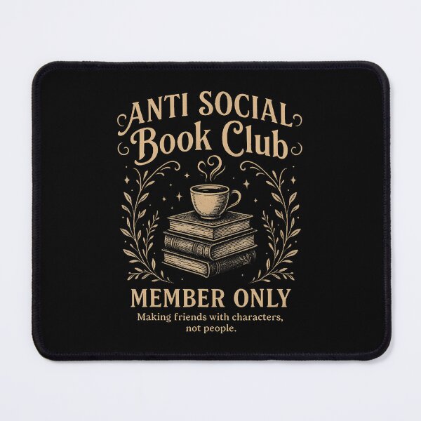 Item preview, Anti Social Book Club Introvert Book Lover Literary designed and sold by MariaEdna1.