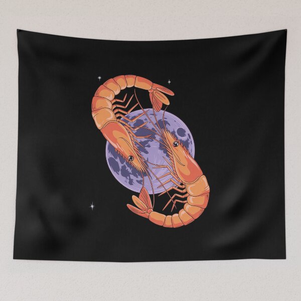 Item preview, Funny Prawn - Shrimp - Howling at the Moon  designed and sold by InspiredFoul.