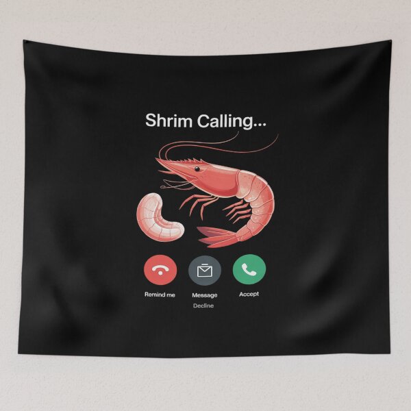 Item preview, Funny Shrim is calling misspelled shrimp calling meme  designed and sold by InspiredFoul.
