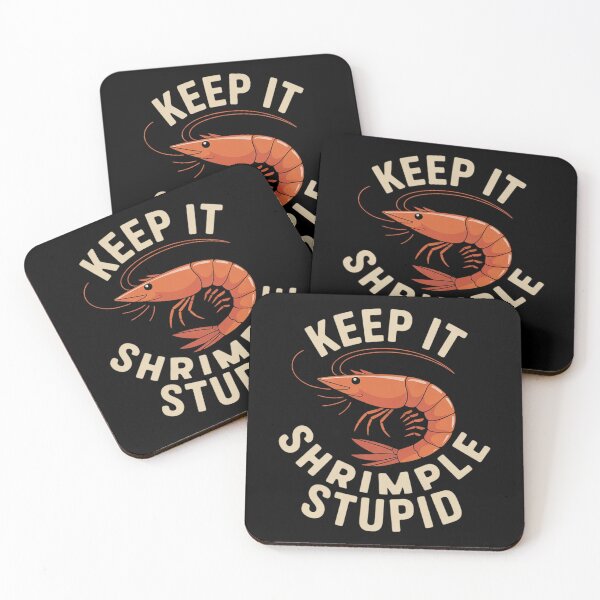 Item preview, Funny Shrimp Prawn Seafood Lover Keep It Shrimple Stupid  designed and sold by InspiredFoul.