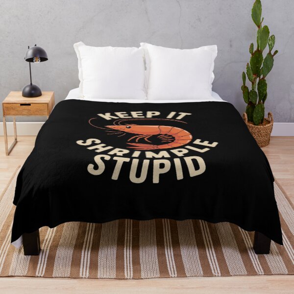 Item preview, Funny Shrimp Prawn Seafood Lover Keep It Shrimple Stupid  designed and sold by InspiredFoul.