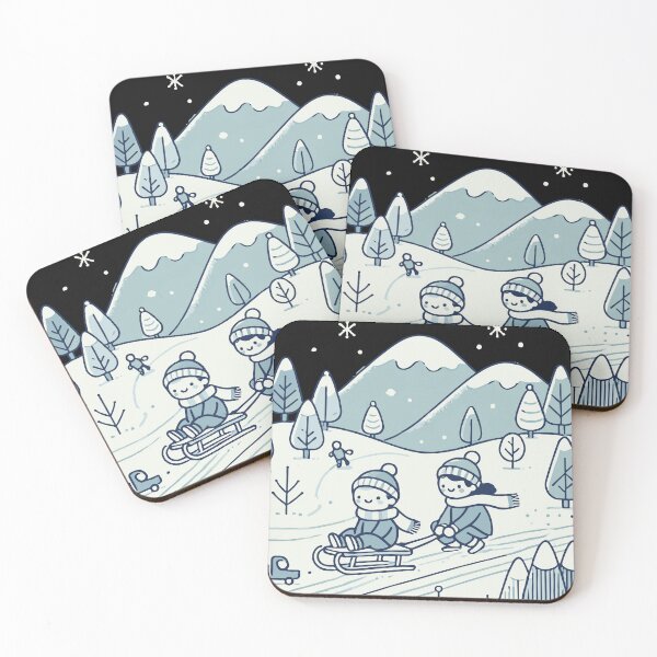 Item preview, Children enjoy winter and snow designed and sold by DKunic.