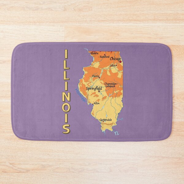 Item preview, Vintage Illinois Map: Classic State Pride & Travel Souvenir designed and sold by mashmosh.