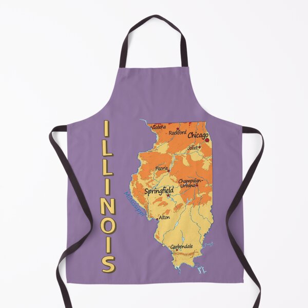 Item preview, Vintage Illinois Map: Classic State Pride & Travel Souvenir designed and sold by mashmosh.