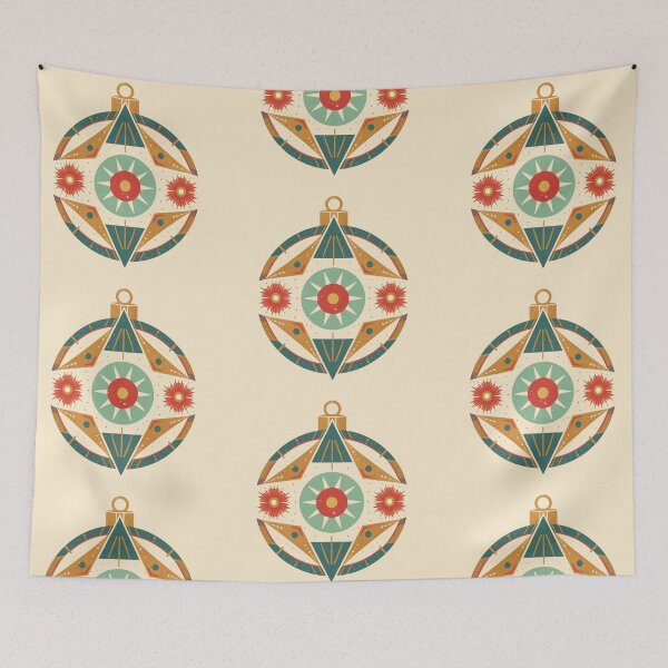 Item preview, Mid Century Retro Christmas Ornament designed and sold by DreamArtmaStudio.