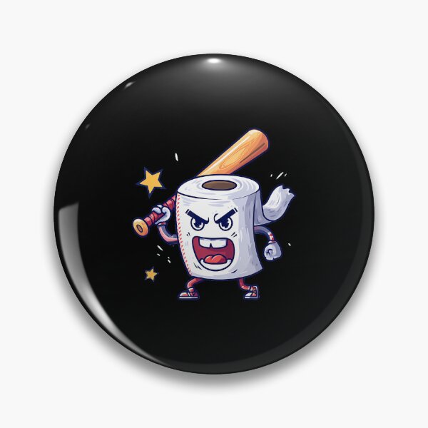 Item preview, Handsome Toilet Paper Look With Baseball Bat designed and sold by CharlotteTerri.
