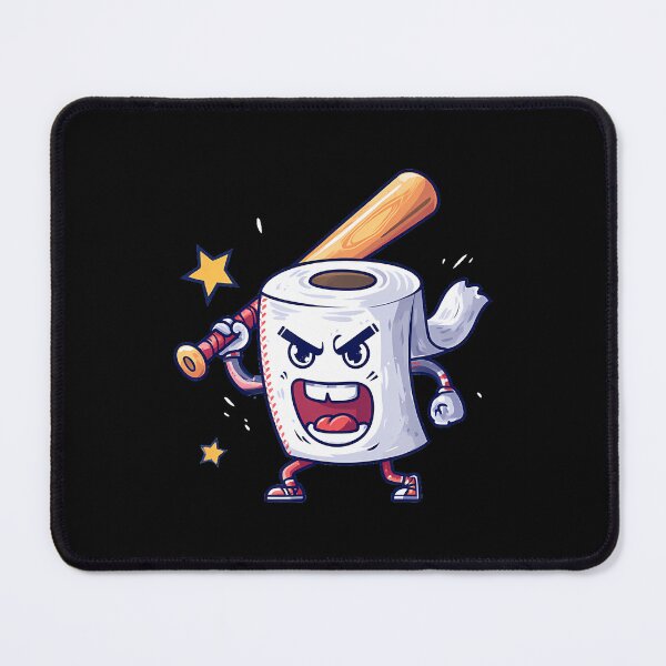 Item preview, Handsome Toilet Paper Look With Baseball Bat designed and sold by CharlotteTerri.
