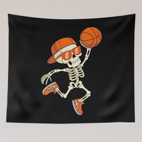 Item preview, Skeleton Funny Basketball designed and sold by cosmicncozyS.