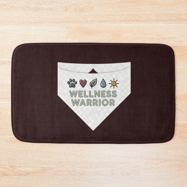 Item preview, Wellness Warrior Pet Bandana – Organic Cotton designed and sold by EcoArtTees.
