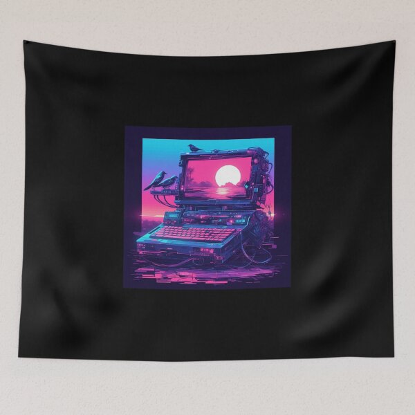 Item preview, Cyberpunk 2077 Inspired Neon City / Futuristic Dystopian Skyline / Sci-Fi Pixel Art / Retro-Futuristic World designed and sold by SMARTKIT  DESIGNAGENCY.