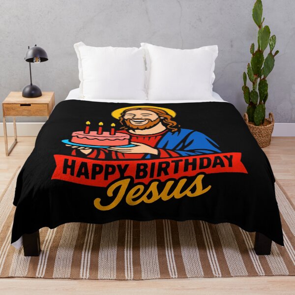 Item preview, Happy Birthday Jesus Birthday Cake designed and sold by plushism.
