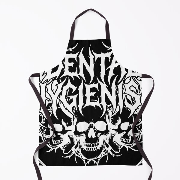 Item preview, Dental Hygienist Heavy Metal Skull Logo designed and sold by BambaKchula.