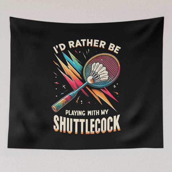 Item preview, Badminton Player Shuttlecock Racket Badmintoner designed and sold by EricaMaude1.