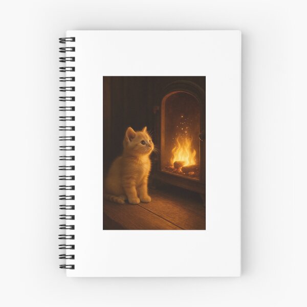 Item preview, The Fire That Doesn’t Burn – Magical Rustic Kitten designed and sold by LovelyCatGalaxy.