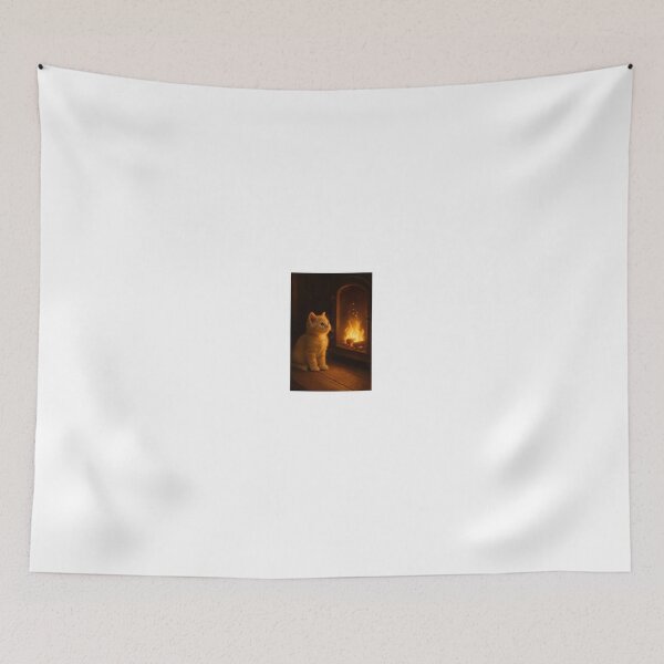 Item preview, The Fire That Doesn’t Burn – Magical Rustic Kitten designed and sold by LovelyCatGalaxy.