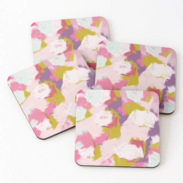 Item preview, Vibrant Abstract Bold Brushstroke Art – Pink, Lime & Lilac designed and sold by JasmineDine.