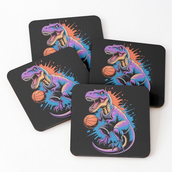 Item preview, T rex Dinosaur Basketball Cute Sports Player designed and sold by cosmicncozyS.