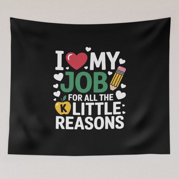 Item preview, I Love My Job For All The Little Reasons Pre-K Teacher  designed and sold by InspiredFoul.