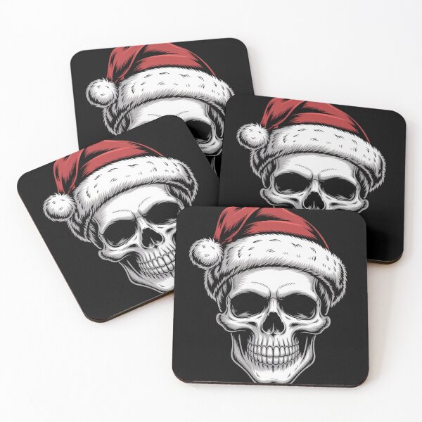 Item preview, Santa Skull Dark Christmas Gothic Holiday Design designed and sold by flagylART.