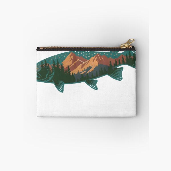 Item preview, Mountain Fish Graphic, Nature Lover  designed and sold by DesignDenDo ⭐⭐⭐⭐⭐.