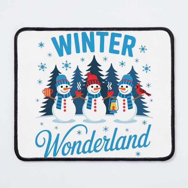 Item preview, Winter Wonderland Snowman Family Snowflake Cozy Winter Scene designed and sold by faridman.