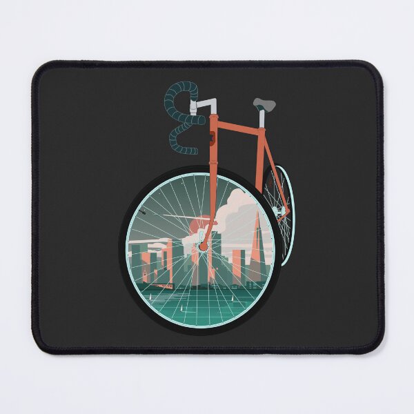 Item preview, Retro Bike and California City Skyline designed and sold by SKETCHYANDGRAPHIC.