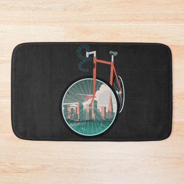 Item preview, Retro Bike and California City Skyline designed and sold by SKETCHYANDGRAPHIC.
