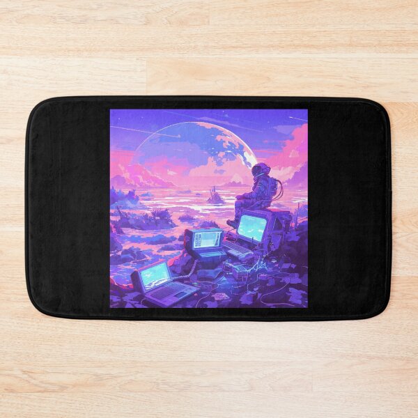 Item preview, Cyberpunk 2077 Inspired Neon City / Futuristic Dystopian Skyline / Sci-Fi Pixel Art / Retro-Futuristic World designed and sold by SMARTKIT  DESIGNAGENCY.