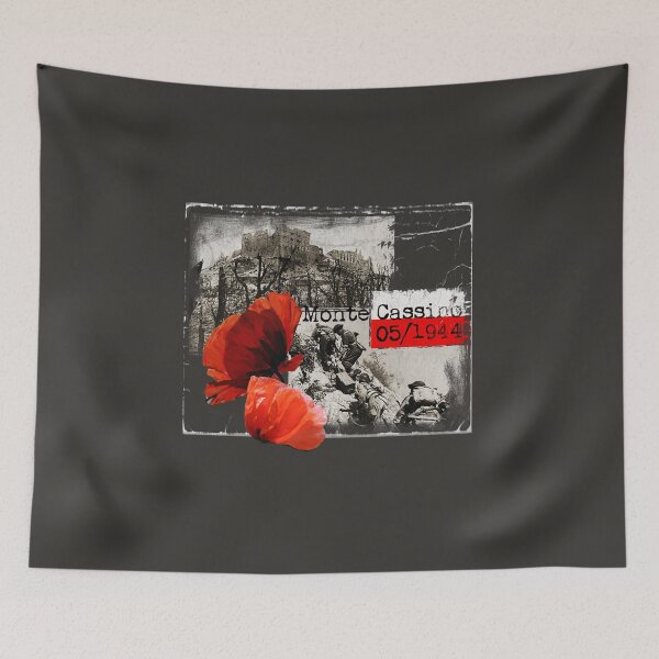 Item preview, Monte Cassino, Italy WW2. Czerwone Maki. Poland / Polska Veterans designed and sold by STYLESYNDIKAT.