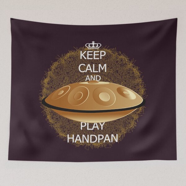 Item preview, Keep Calm and Play Handpan 2 - Handpan merchandise designed and sold by Isma Bou Grafik.