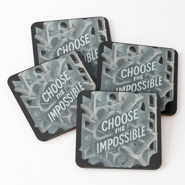 Item preview, Choose the Impossible - Surreal Neon Architecture designed and sold by MKreative Studio.