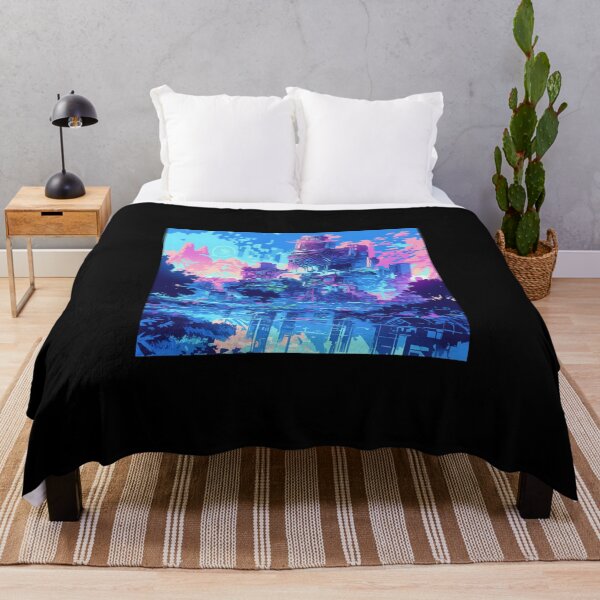 Item preview, Cyberpunk 2077 Inspired Neon City / Futuristic Dystopian Skyline / Sci-Fi Pixel Art / Retro-Futuristic World designed and sold by SMARTKIT DESIGNAGENCY.