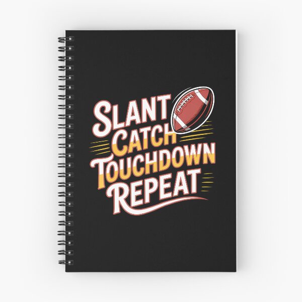 Item preview, Slant Catch Touchdown Repeat Wide Receiver Football - designed and sold by TamaraIrma.