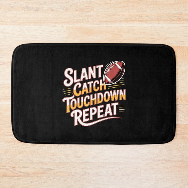 Item preview, Slant Catch Touchdown Repeat Wide Receiver Football - designed and sold by TamaraIrma.