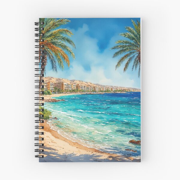Item preview, Watercolor beach scene - Coastal Paradise Art designed and sold by DreamyArtStudio70.