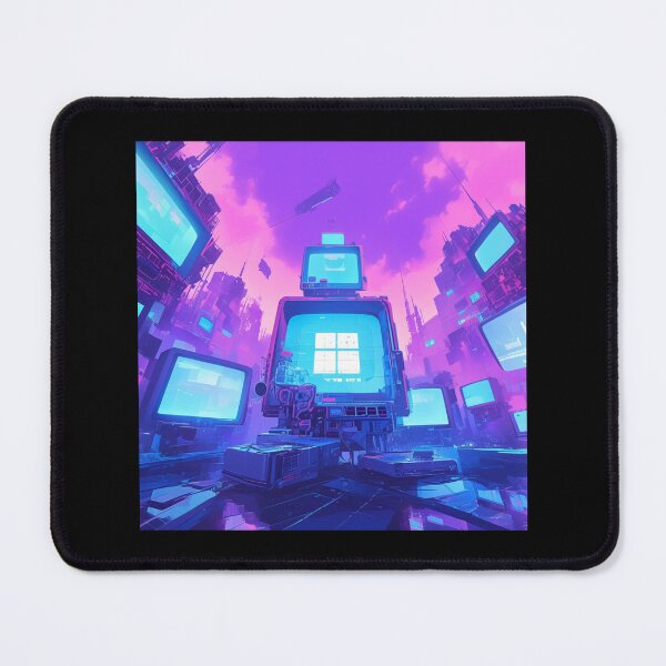 Item preview, Cyberpunk 2077 Inspired Neon City / Futuristic Dystopian Skyline / Sci-Fi Pixel Art / Retro-Futuristic World designed and sold by SMARTKIT  DESIGNAGENCY.