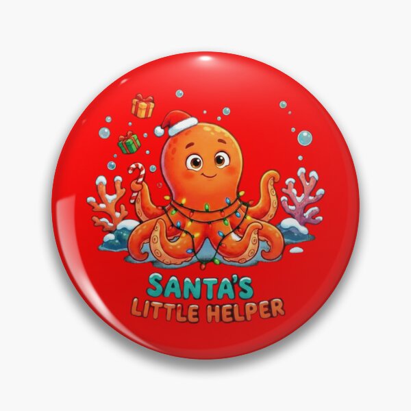 Artikelvorschau, Niedlicher Weihnachtsoktopus, verheddert in Lichtern – Santas kleiner Helfer entworfen und verkauft von FunMerchOutlet.