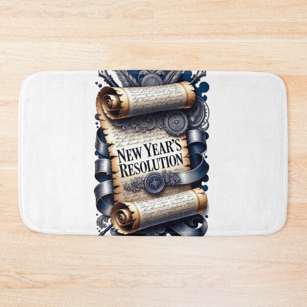 Item preview, New Year's Resolution T-Shirt, Ornate Scroll Premium Graphic, Evergreen Holiday Apparel designed and sold by YMLux.