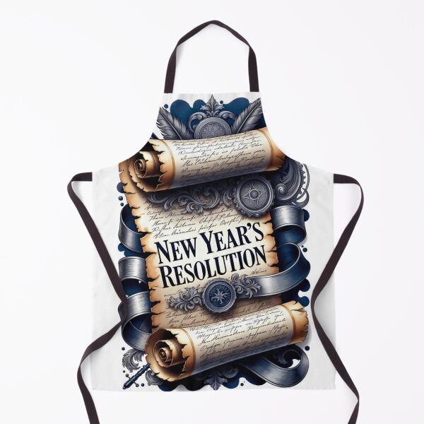 Item preview, New Year's Resolution T-Shirt, Ornate Scroll Premium Graphic, Evergreen Holiday Apparel designed and sold by YMLux.