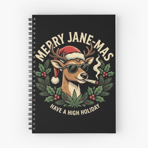 Item preview, Merry Jane-mas - Retro Stoner Reindeer Christmas High Holiday designed and sold by ARTReMi.