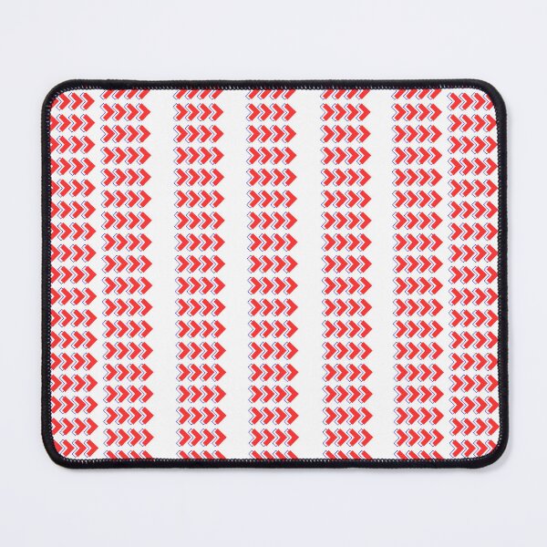 Item preview, Chevron arrow sign direction and navigation horizontal stripe. Predominantly red and Blue colour on white background designed and sold by Giree07.