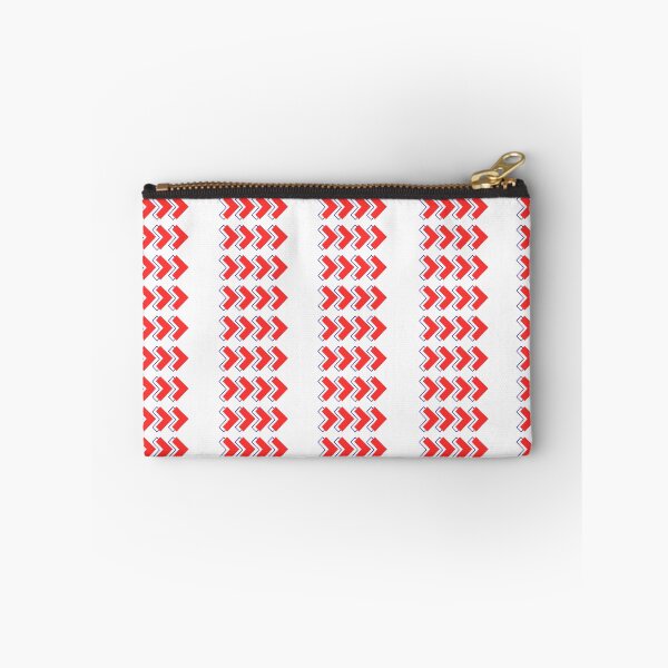 Item preview, Chevron arrow sign direction and navigation horizontal stripe. Predominantly red and Blue colour on white background designed and sold by Giree07.