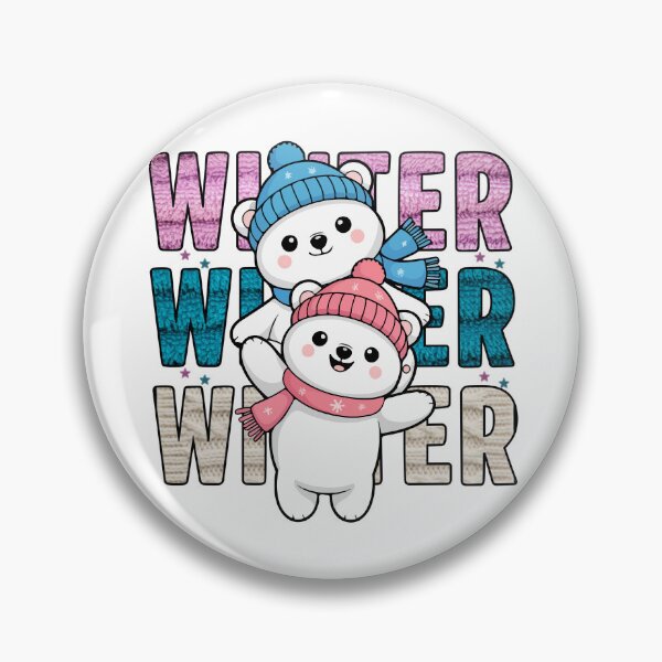 Item preview, Cute Winter Polar Bears Stack Illustration designed and sold by EchoPrint Co..