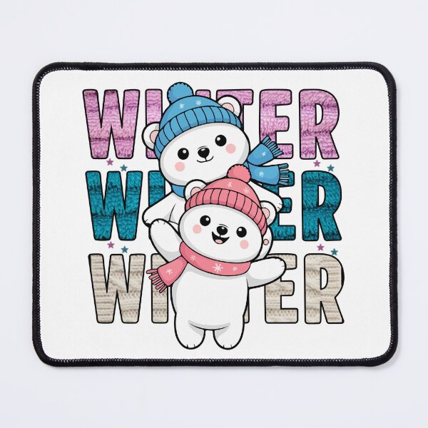 Item preview, Cute Winter Polar Bears Stack Illustration designed and sold by EchoPrint Co..