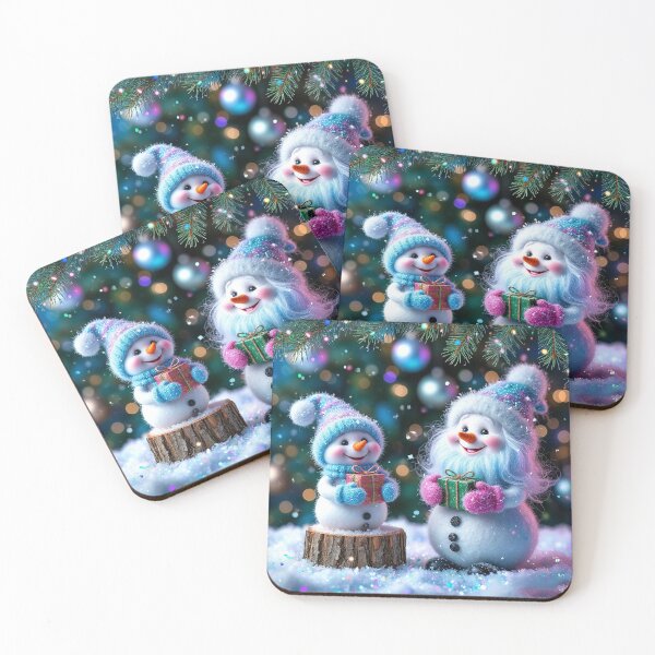 Item preview, Cute Snowman Family Christmas Scene – Winter Holiday Magic designed and sold by AmetistLight.