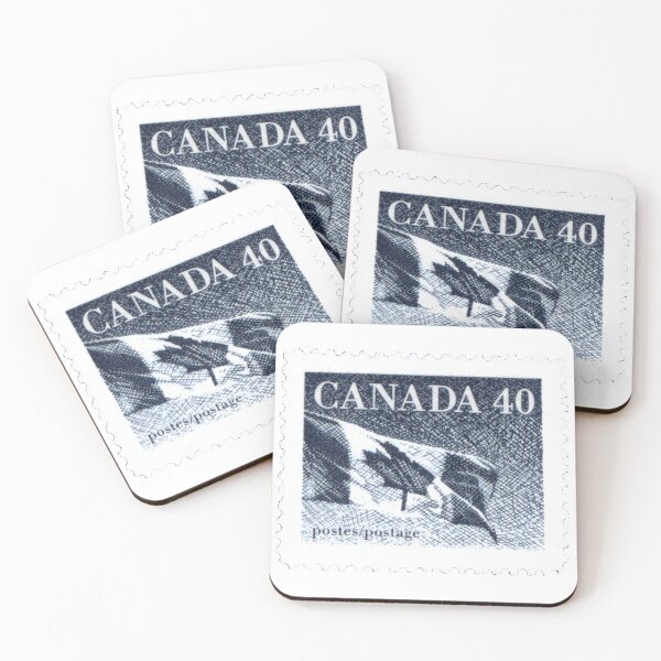 Item preview, Canadian Canada 40 Flag Vintage Postage Stamp designed and sold by red-amber65.