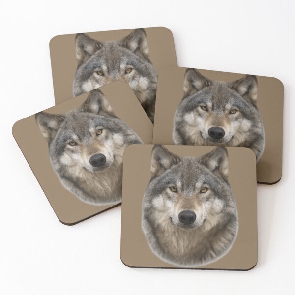 Item preview, Wolf Wildlife Portrait Artwork – Realistic Wolf Face Illustration designed and sold by BROHLine Studio.
