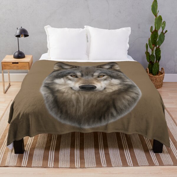 Item preview, Wolf Wildlife Portrait Artwork – Realistic Wolf Face Illustration designed and sold by BROHLine Studio.