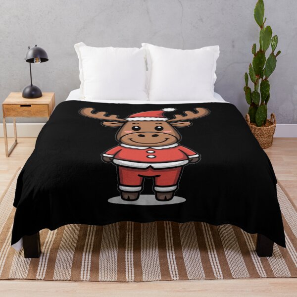 Item preview, Cute Santa Reindeer Cartoon Christmas Art designed and sold by flagylART.